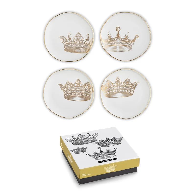 Lithographie Crowns 4 Piece 6" Appetizer Plate Set | Wayfair Professional