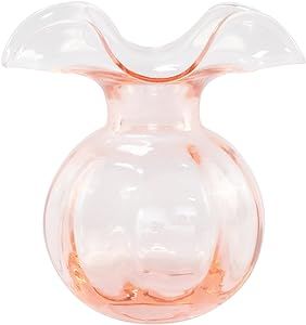 Vietri Italian Hibiscus Mouthblown Glassware Vase Collection (Bud, Pink) | Amazon (US)
