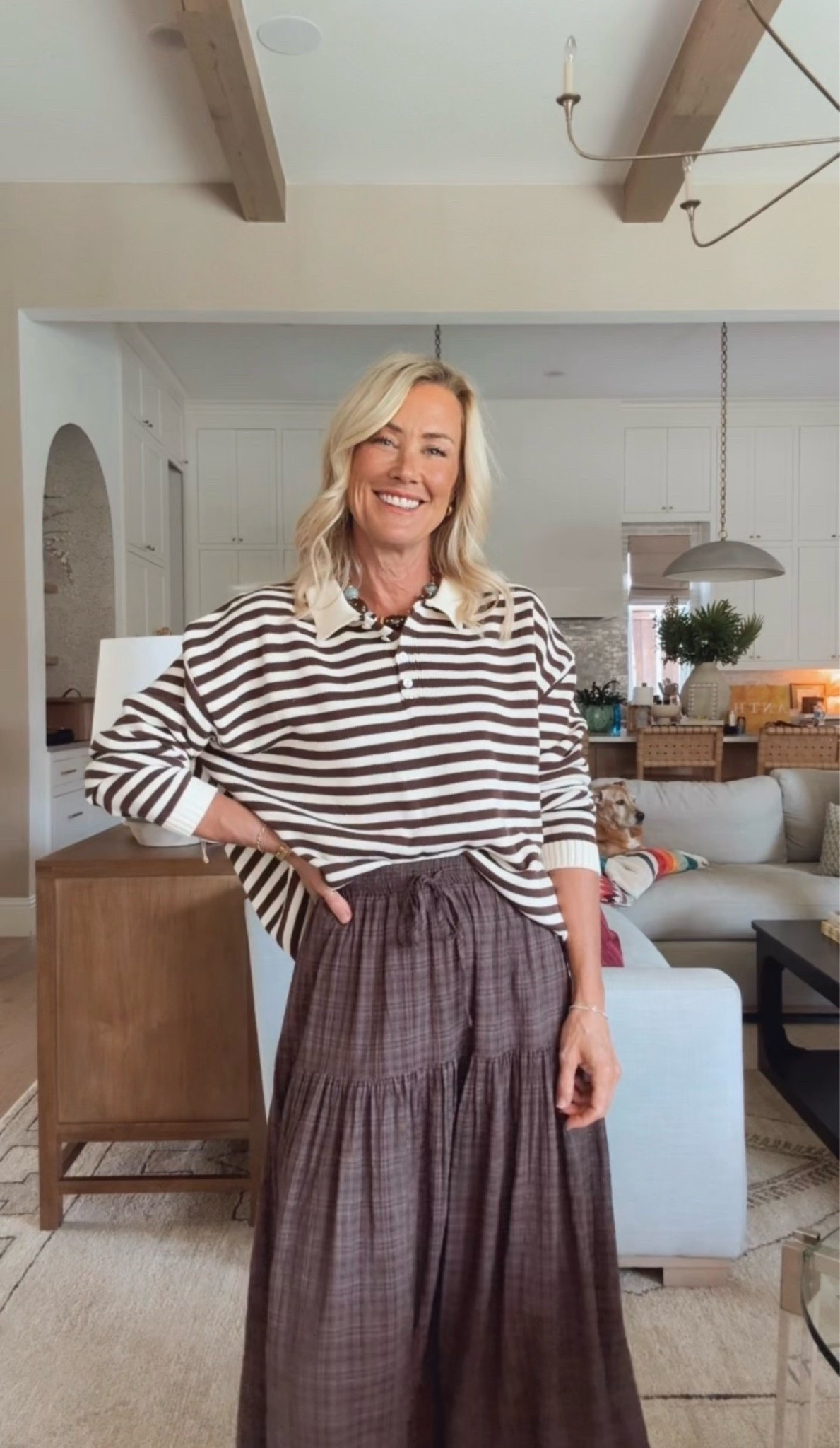 Can’t get enough of this college sweater/maxi skirt combo!
Top: small 
Skirt: small

#LTKootd #LTKOver40 #LTKSeasonal