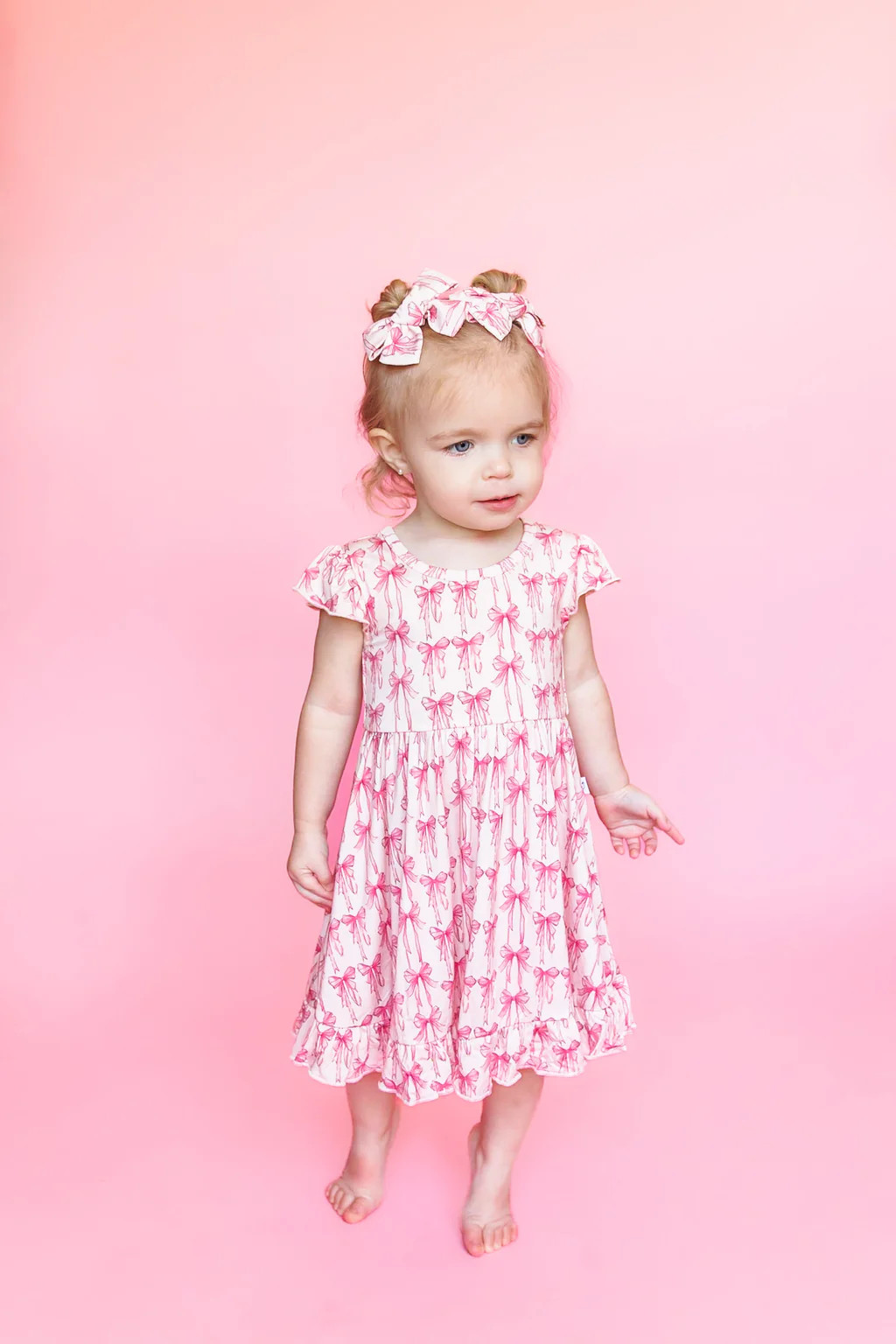 BOW CUTE DREAM RUFFLE DRESS | Dream Big Little Co.