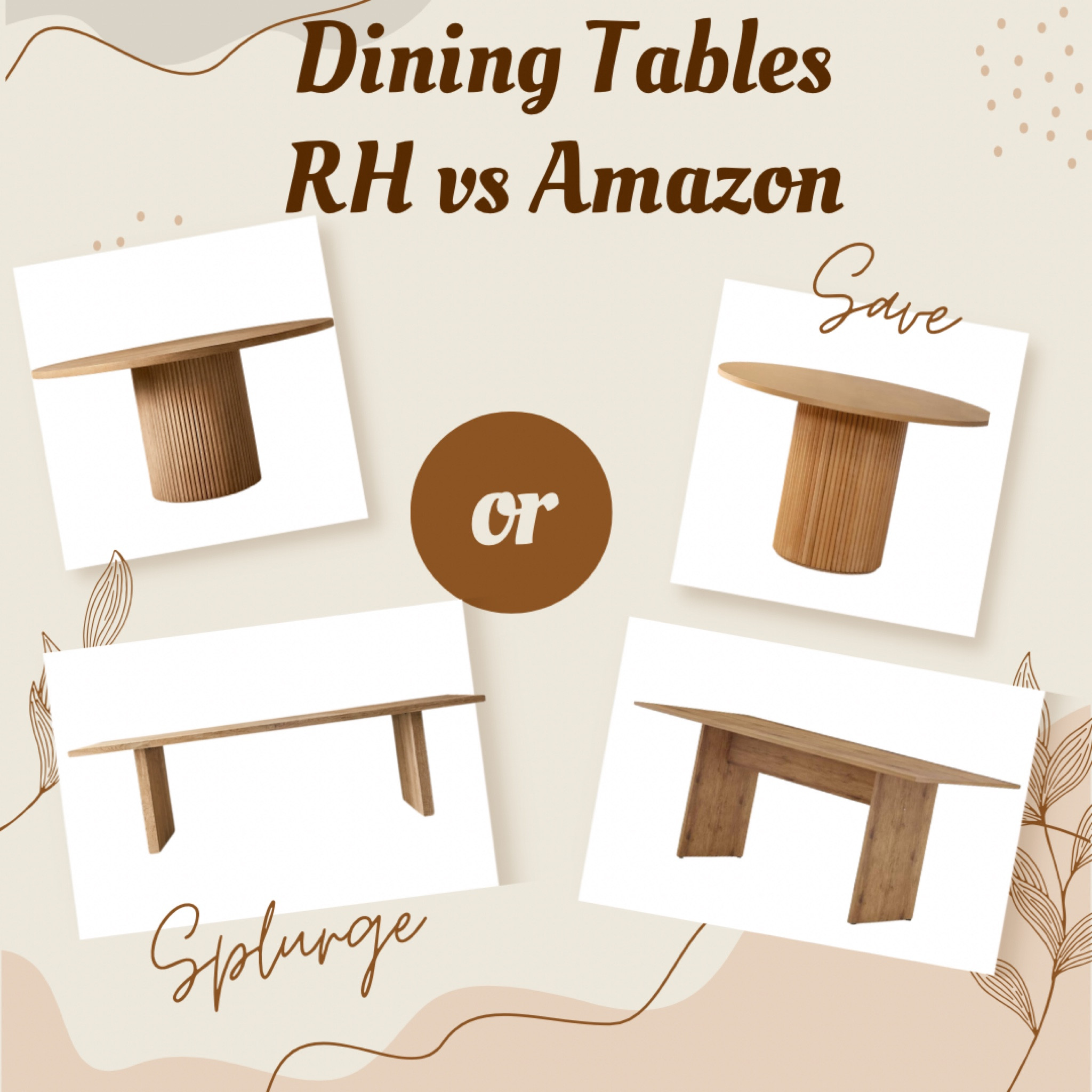 Dining Tables RH Dupes

#LTKstyletip #LTKhome