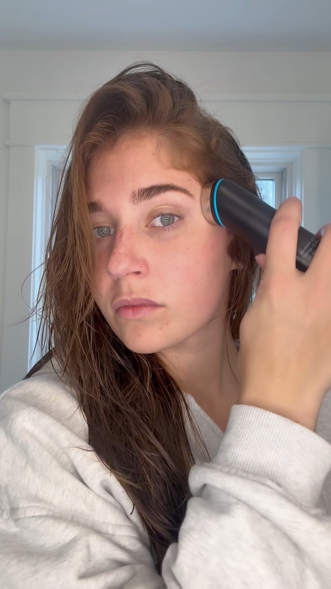 Medicube morning & night routine. Highly recommend. Helps fine lines, lymphatic drainage, puffiness, tightens and so much more. Also is currently curing my chronic knots that are in my face..insane takes my tension headaches away instantly. Absorbs my skincare flawlessly. Obsessed. 
Airshot mode: twice a week on clean dry skin 
Booster, Derma-shot & Micro-current modes all twice a day with fade masks or moisturizer 

#LTKSaleAlert #LTKBeauty #LTKU