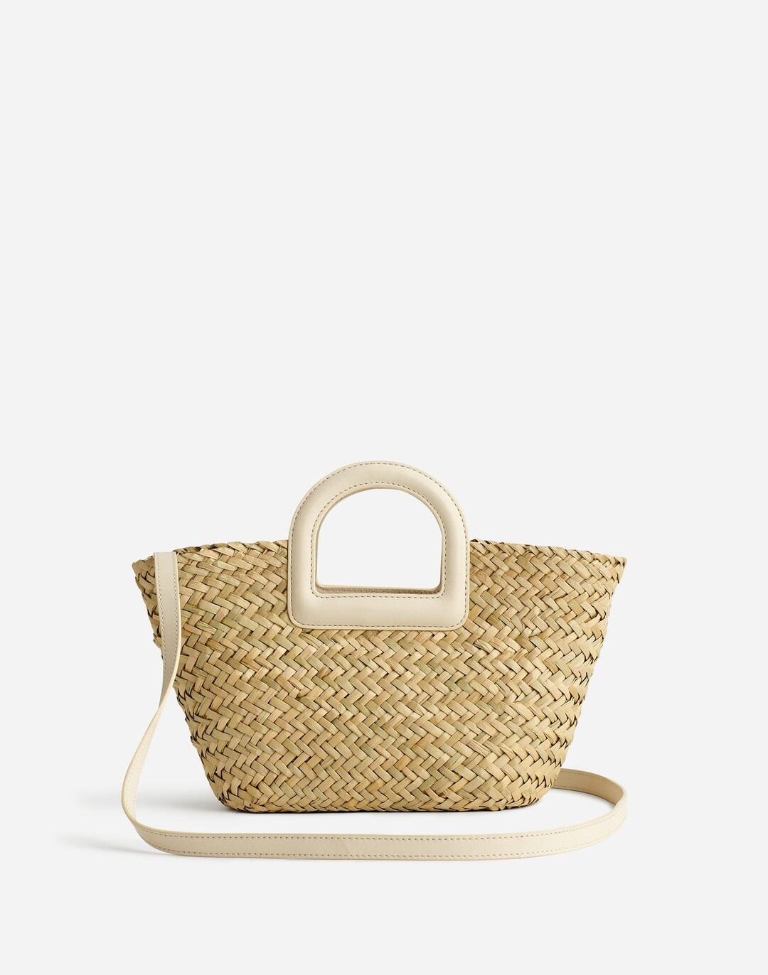 The Mini Bucket Crossbody Bag in Handwoven Straw | Madewell