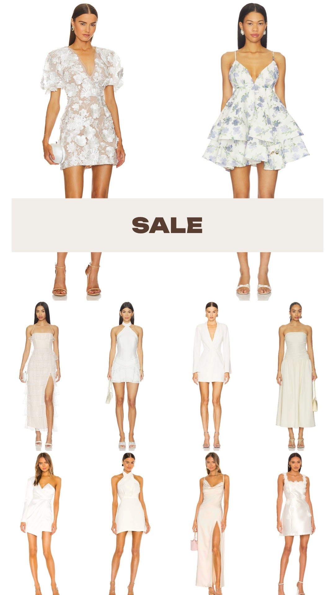 Revolve white dresses on sale today!

Bachelorette party outfits, bachelorette accessories, vacation packing, resort wear 2026, beach vacation, resort wear, summer clothing, white clothing, destination wedding, beach wedding, honeymoon packing.

#LTKWedding #LTKSaleAlert #LTKSeasonal