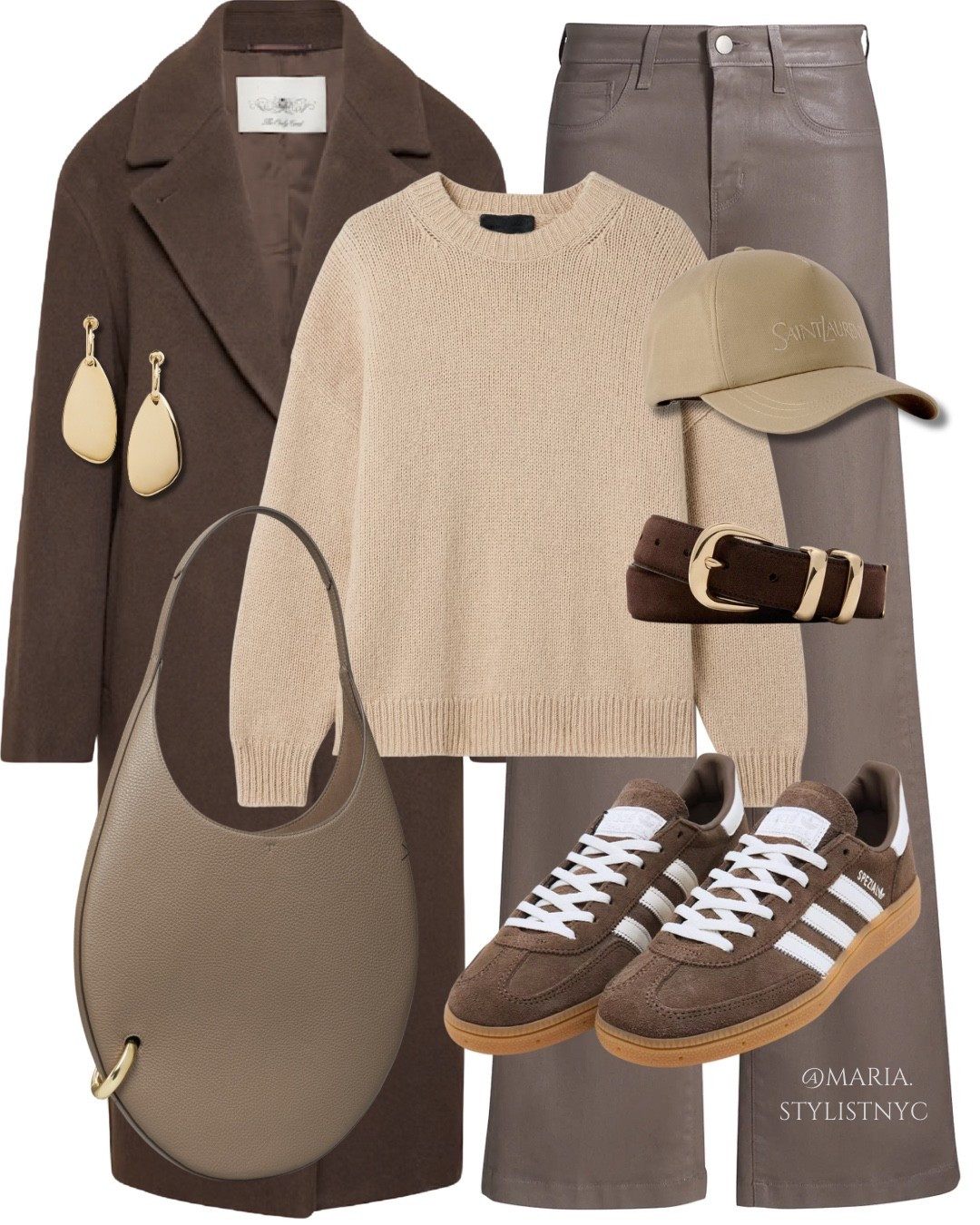 Brown Coat + Sweater + Taupe Jeans + Sneakers 👟 Fall Outfit 🤎✨

#LTKStyleTip #LTKShoeCrush #LTKWorkwear