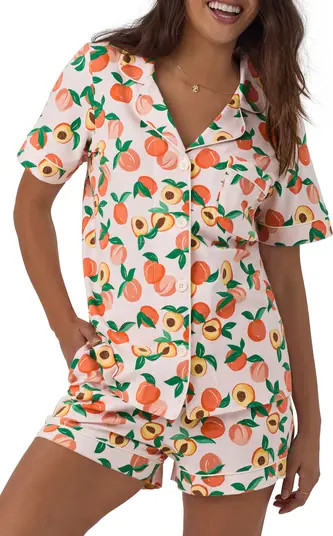 Print Stretch Organic Cotton Jersey Short Pajamas | Nordstrom
