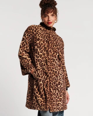 Dame Faux Fur Coat - Leopard - S | Frances Valentine