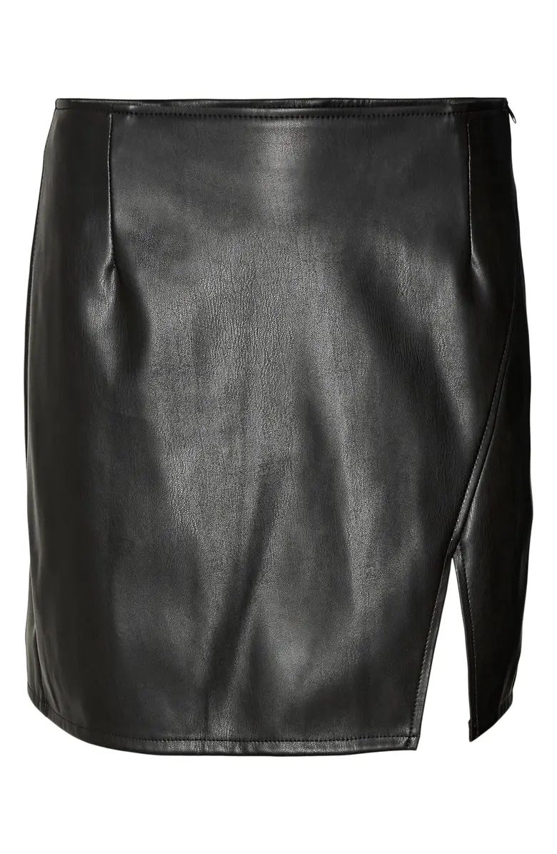VERO MODA Bella Faux Leather Slit Skirt | Nordstrom | Nordstrom
