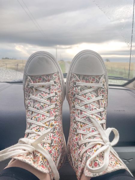 Floral platform converse for the win 🌸 comfortable + cute

#LTKunder100