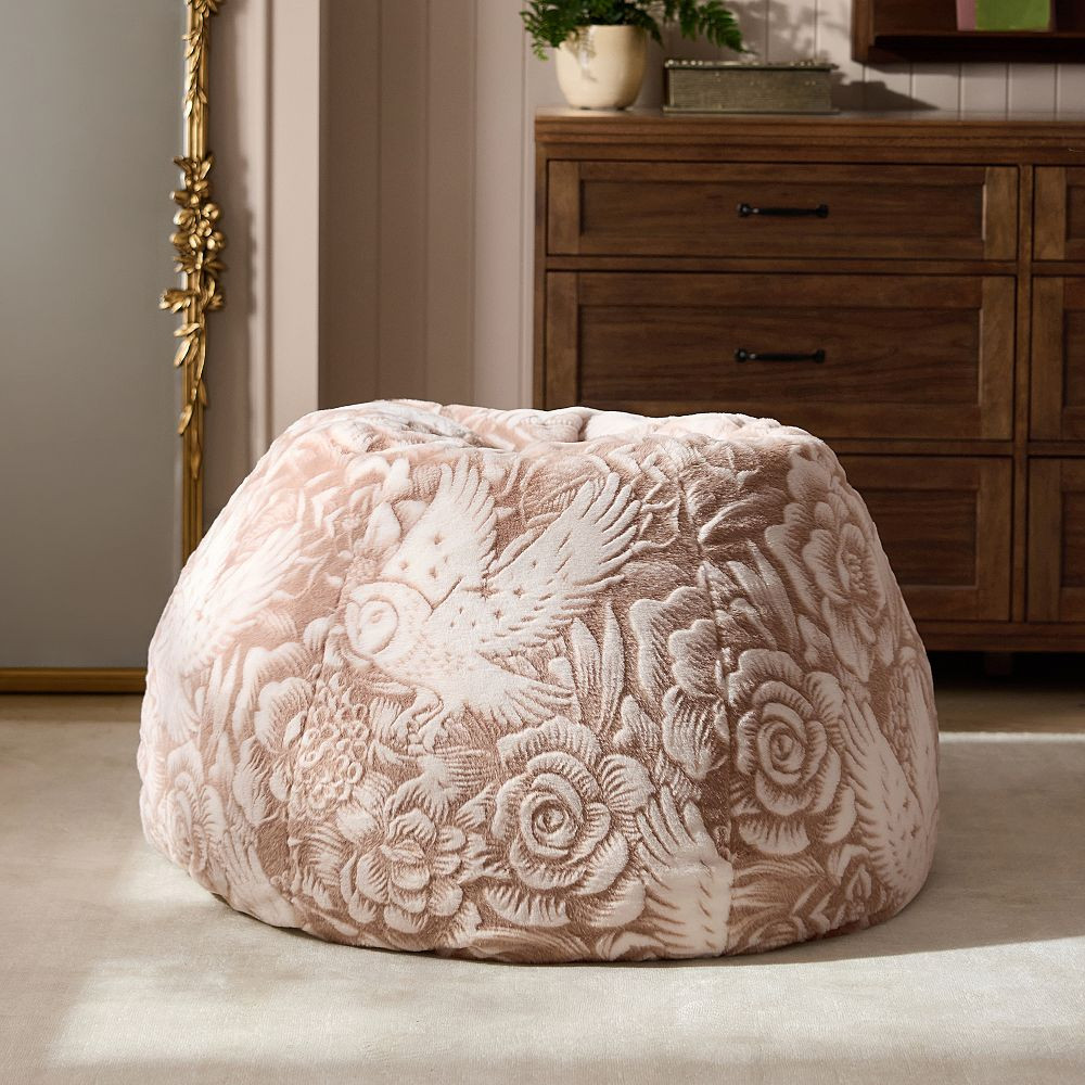Large Harry Potter\u2122 Fur Neutral Bean Bag Chair | Pottery Barn Teen