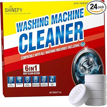 Washing Machine Cleaner Tablets - 24-Pack, 6-in-1 Formula for Top Loader, Front Loader & HE Washe... | Amazon (US)