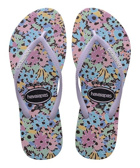 Calm Lilas Floral Romantic Flip-Flop - Women | Zulily