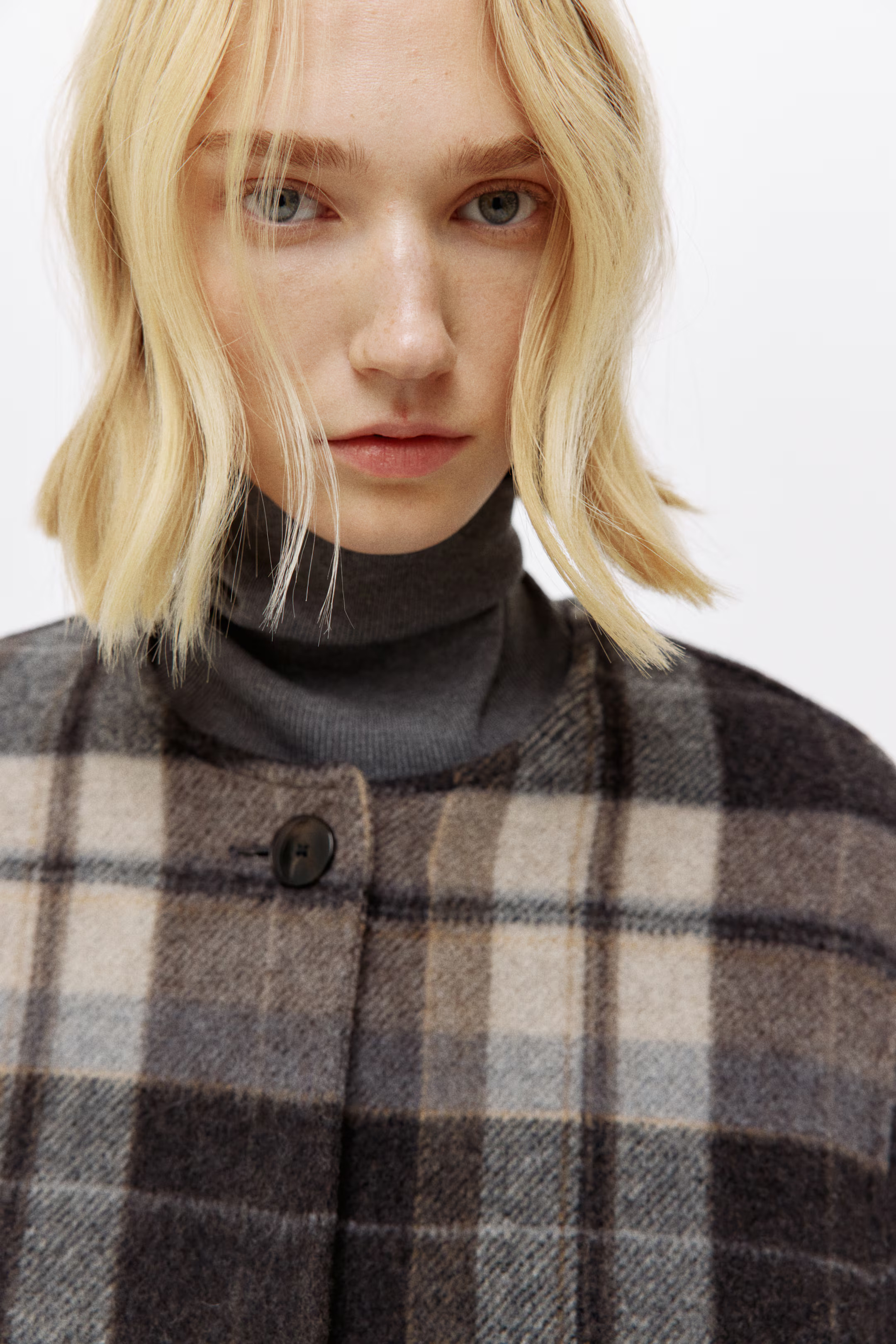 Scarf-detail wool-blend coat | H&M (US + CA)