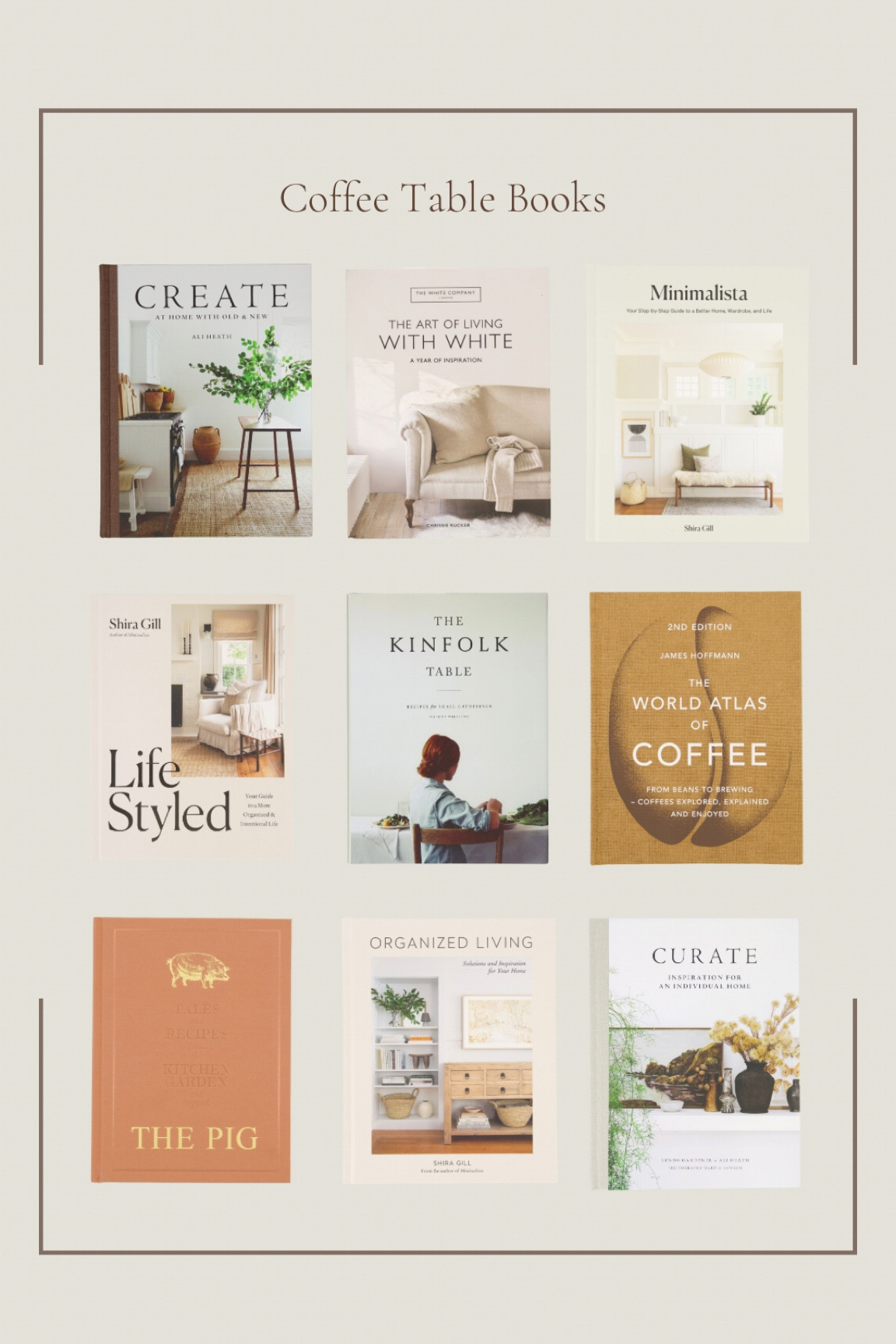 Coffee table books 

#LTKspring #LTKhome