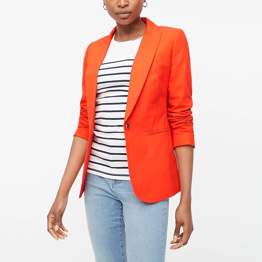 Linen-cotton Holland blazer | J.Crew Factory