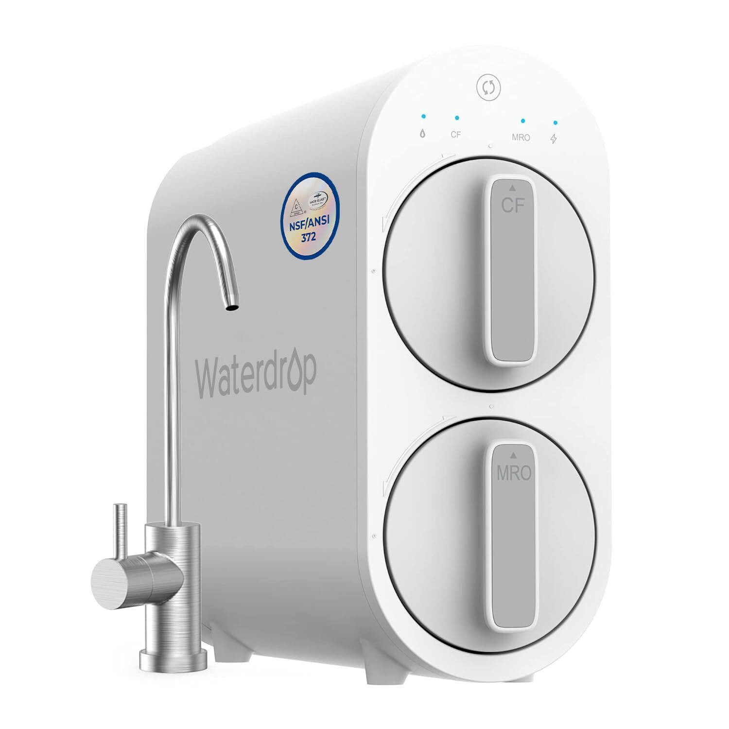 Waterdrop - G2 Reverse Osmosis System, 7 Stage Tankless RO Water Filter System - White | Best Buy U.S.