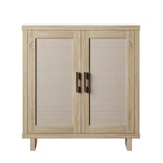 Twin Star Home Bishop Oak Accent Cabinet With Linen Door AC7030-PO112 - The Home Depot | The Home Depot
