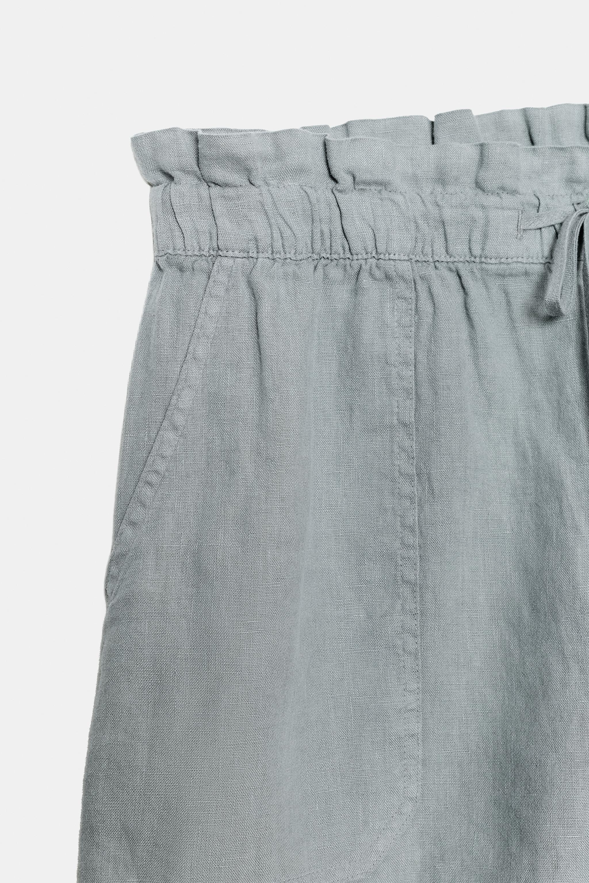 100% LINEN SHORTS ZW COLLECTION | Zara UK