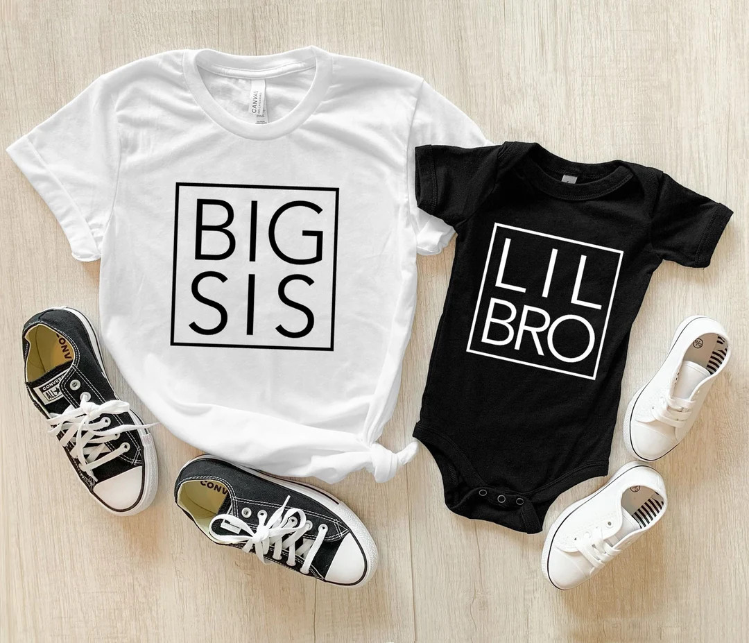 Big Sis Shirt Lil Bro Matching Family Siblings Brother - Etsy | Etsy (US)