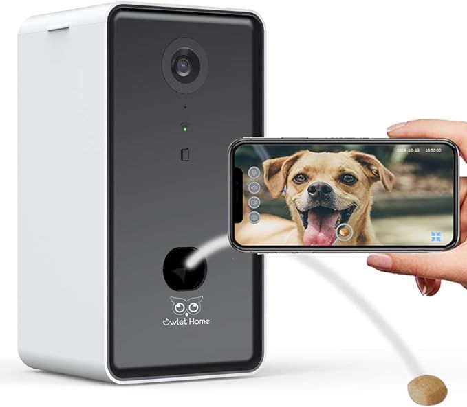 Owlet Home | Pet Camera with Treat Dispenser & Tossing for Dogs/Cats, WiFi, 1080P Camera, Live Vi... | Amazon (US)