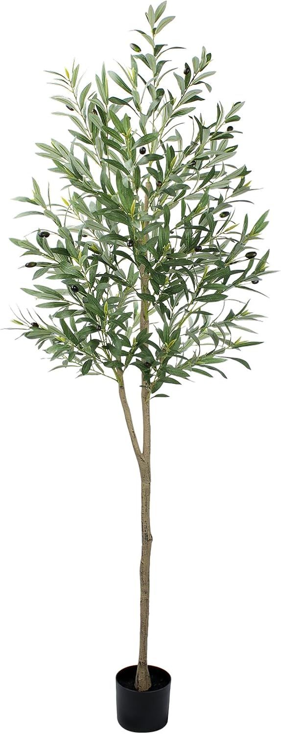 Yepdin Artificial Olive Tree, 6ft Tall Fake Olive Trees with Plastic Pot for Office and Home Deco... | Amazon (US)