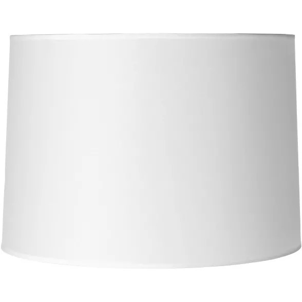 Brentwood Hardback White Medium Drum Paper Lamp Shade 15" Top x 16" Bottom x 11" Slant x 11" High... | Target
