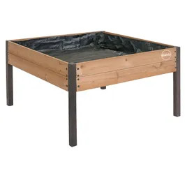 Miracle-Gro 4 x 4 x 2.3 ft Wrangler Brown/Cedar Wood Raised Garden Planter | Shelterlogic Direct