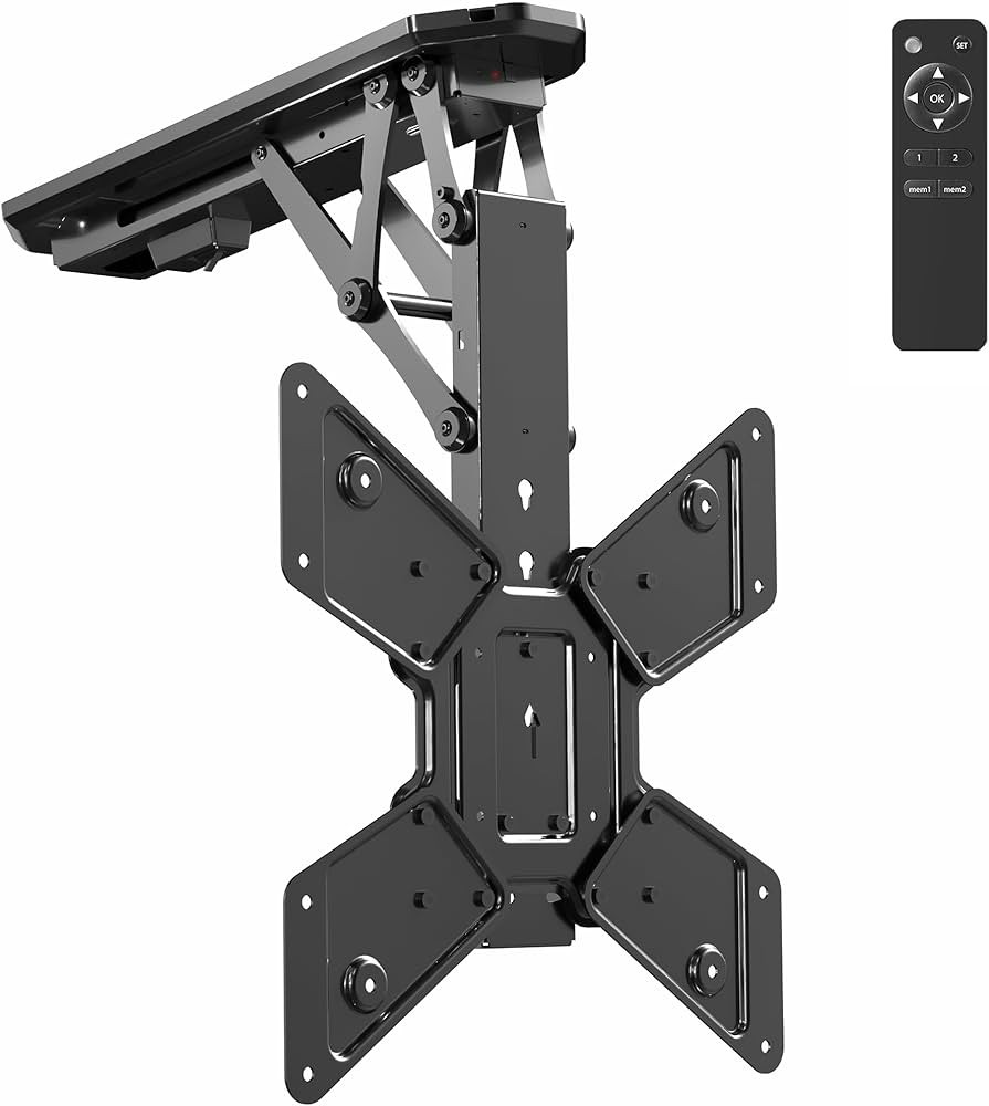 VIVO Electric Ceiling TV Mount for 23 to 55 inch Screens, Flip Down Motorized Pitched Roof VESA M... | Amazon (US)