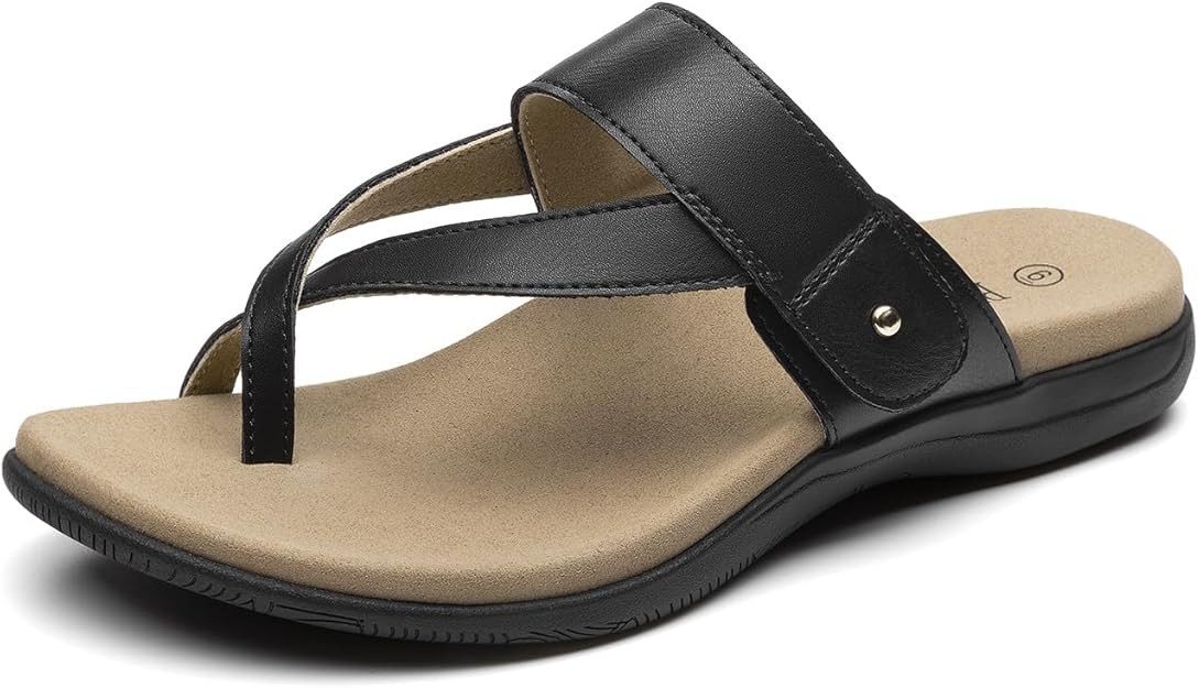 Rihero Women's Orthopedic Sandals with Arch Support Orthotic Flip Flops Slip On Comfortable Walki... | Amazon (US)