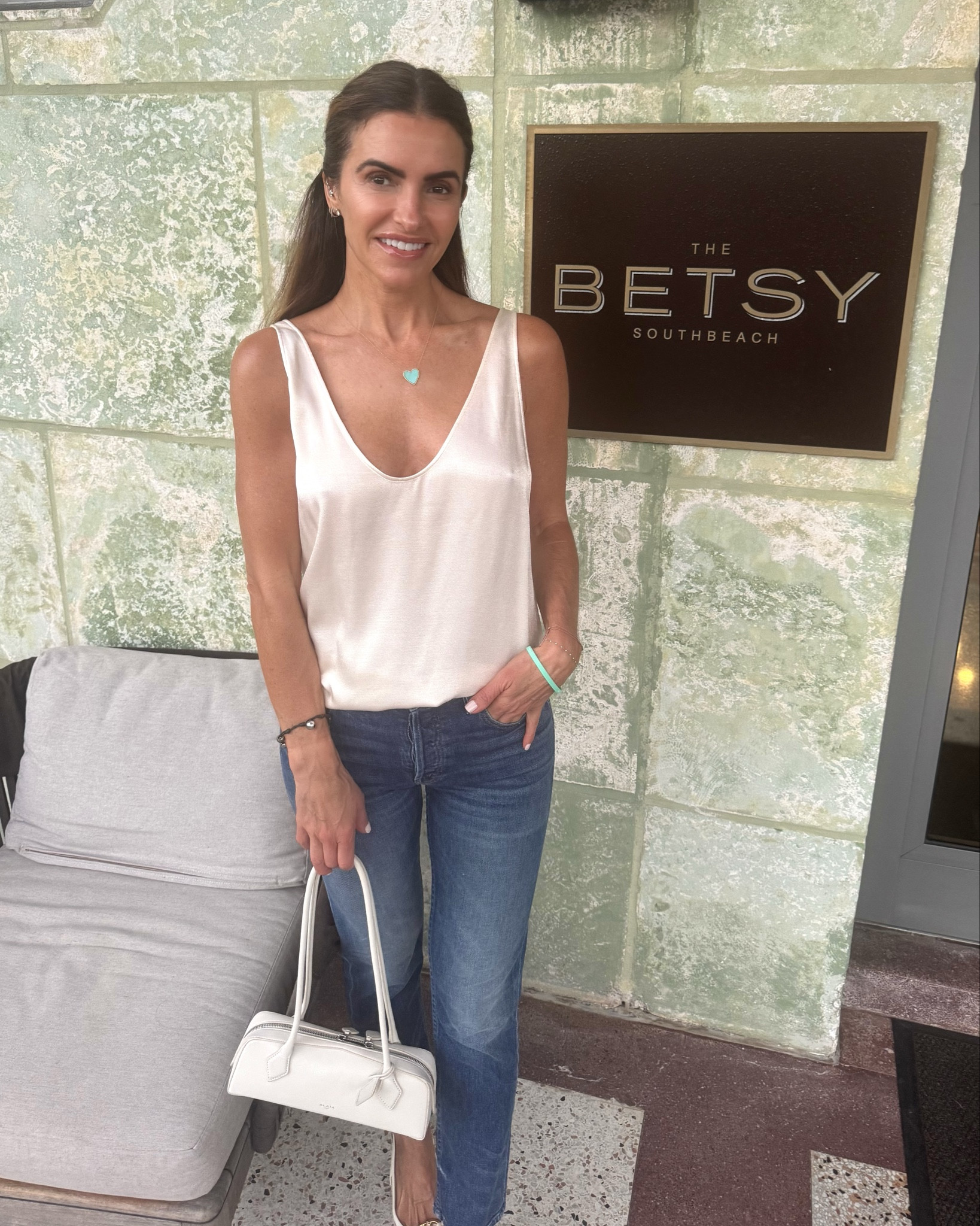 off to one of my fav restaurants in south beach the matador at the edition hotel~ must get the guac, avocado pizza & fish tacos (grilled) you won’t be disappointed🤤

shop my chic & oh do comfy denim, beautiful silk blouse, kitten heels & beauty favs all part of the sephora sale rn too🤍

denim runs tts im wearing a 25 & tank runs tts wearing a small 


#LTKTravel #LTKootd #LTKBeauty