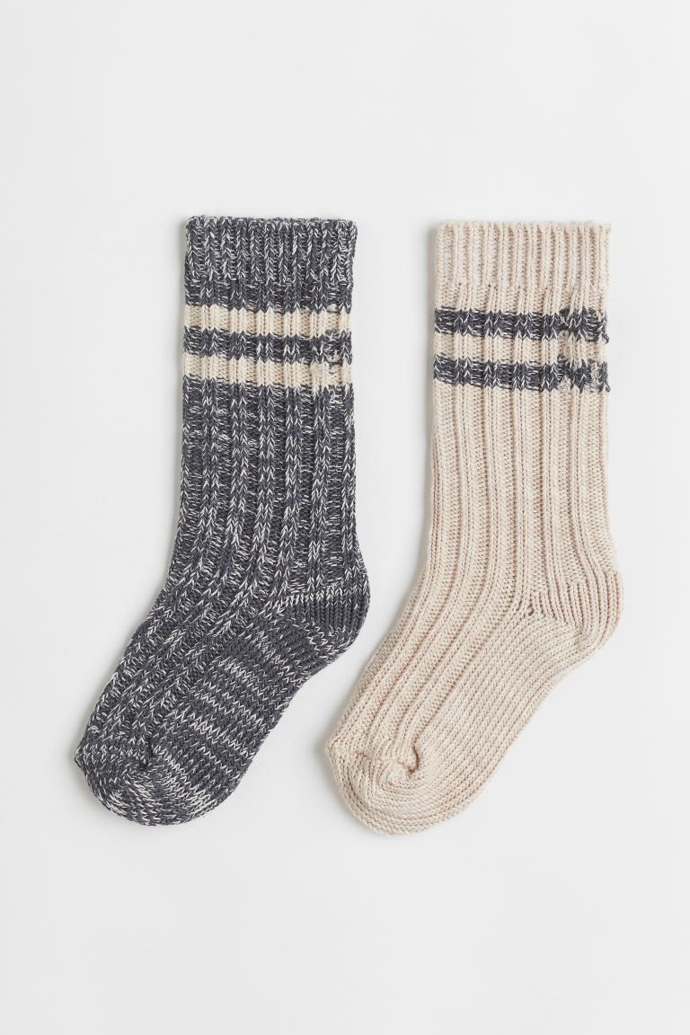 2-pack Knit Socks | H&M (US)