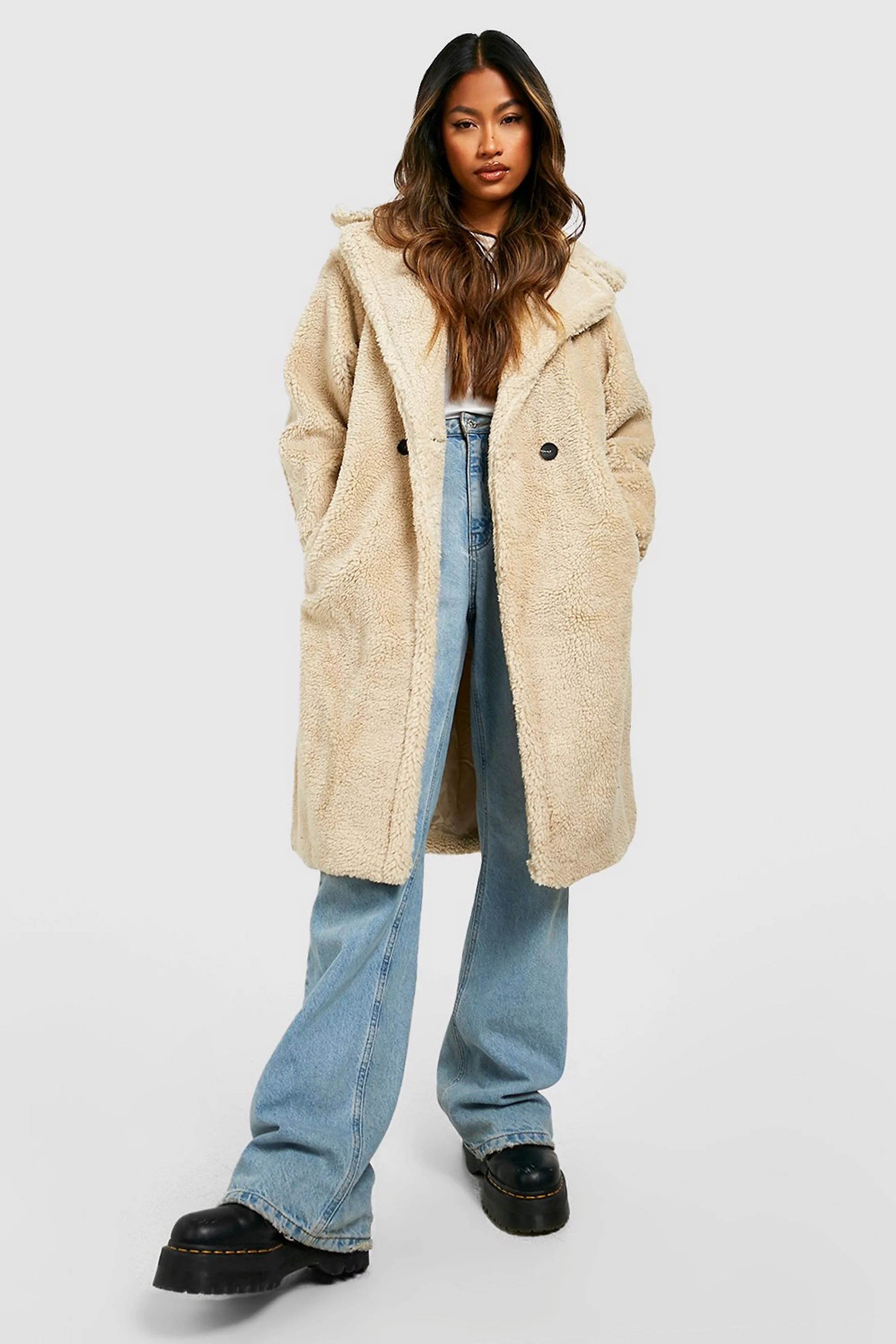 Oversized Teddy Faux Fur Coat | boohoo | Boohoo.com (US & CA)