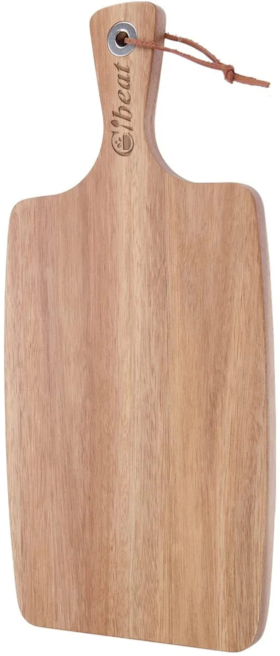 Cibeat Wood Cutting Board 16.5" x 7.9"  Kitchen Chopping Board with Handle for Cheese Meat Bread ... | Walmart (US)