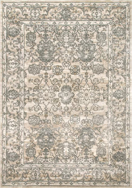 Beige Fantasy Garden Area Rug | Rugs USA