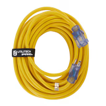 Utilitech 50-ft 12 / 3-Prong Outdoor Sjtw Heavy Duty Lighted Extension Cord | Lowe's