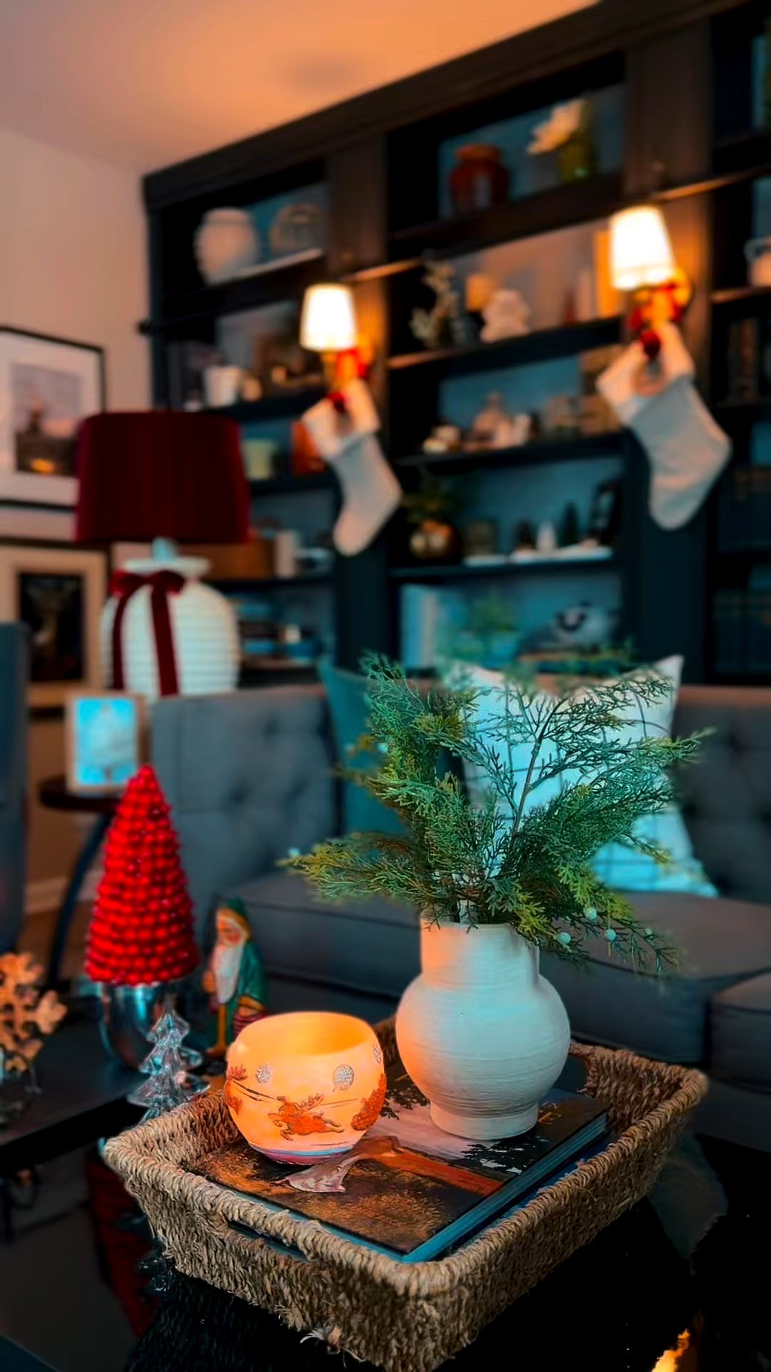 Holiday decorating in the living room. Home library and music room ready for the holidays. 

#LTKHome #LTKSaleAlert #LTKHoliday