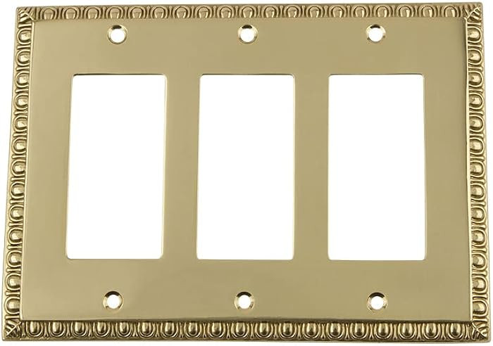 Nostalgic Warehouse Egg & Dart Deco Electrical Outlet Switch Plate Cover | Amazon (US)