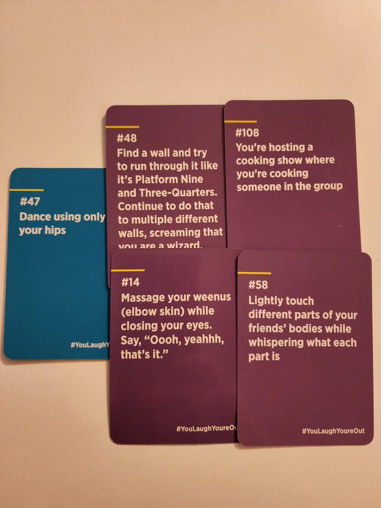 DSS Games You Laugh You're Out A Party Game with Hilarious Charades Family Card Games for Adults ... | Amazon (US)