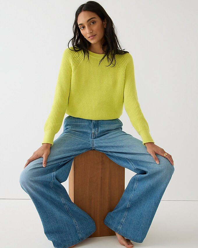 Cotton fisherman sweater | J. Crew US