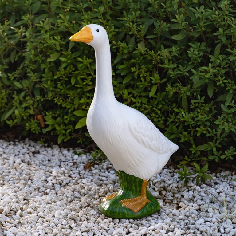 Mainstays Weather-Resistant Resin 19" Porch Goose Garden Statue | Walmart (US)