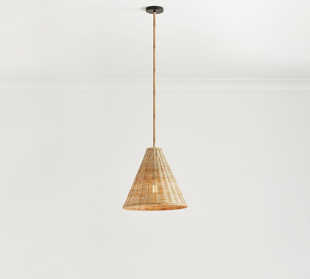 Marion Woven Cone Pendant | Pottery Barn (US)
