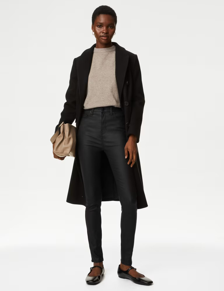 Ivy Coated High Waisted Skinny Jeans | Marks & Spencer (UK)