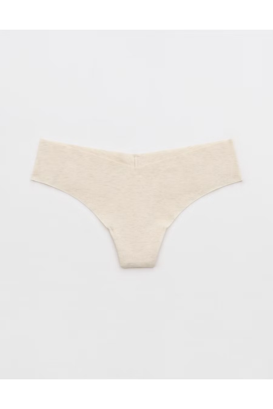 Superchill No Show Cotton Thong Underwear Women's Heather Frost L | Aerie
