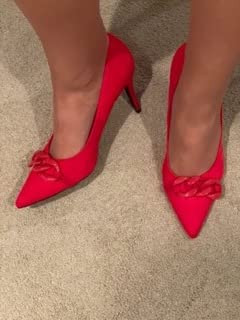 Womens Closed Pointed Toe Pumps High Heels Stiletto Chain Slip On Dress Wedding Work Shoes | Amazon (US)