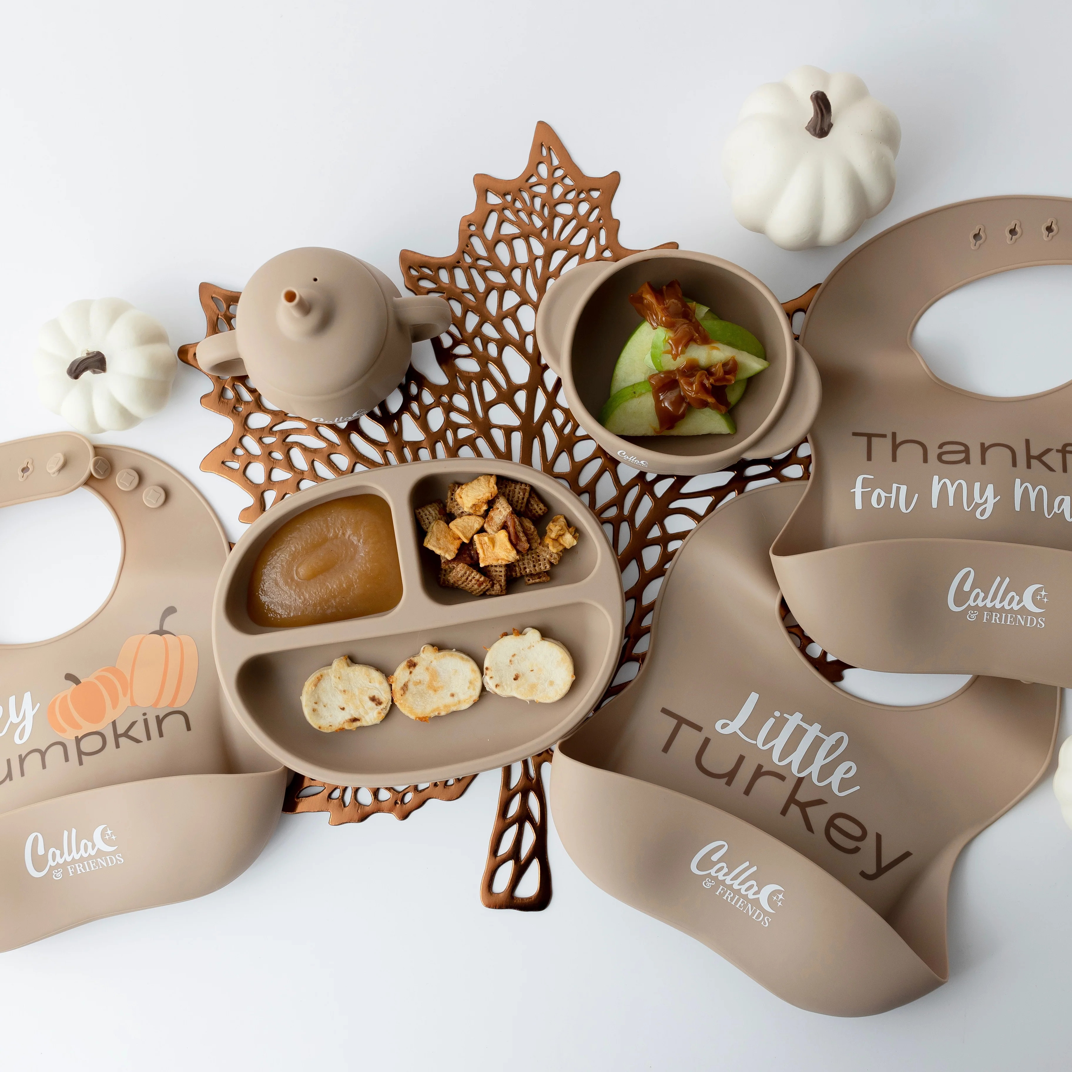 The Pumpkin Patch Suction Plate | Calla & Friends
