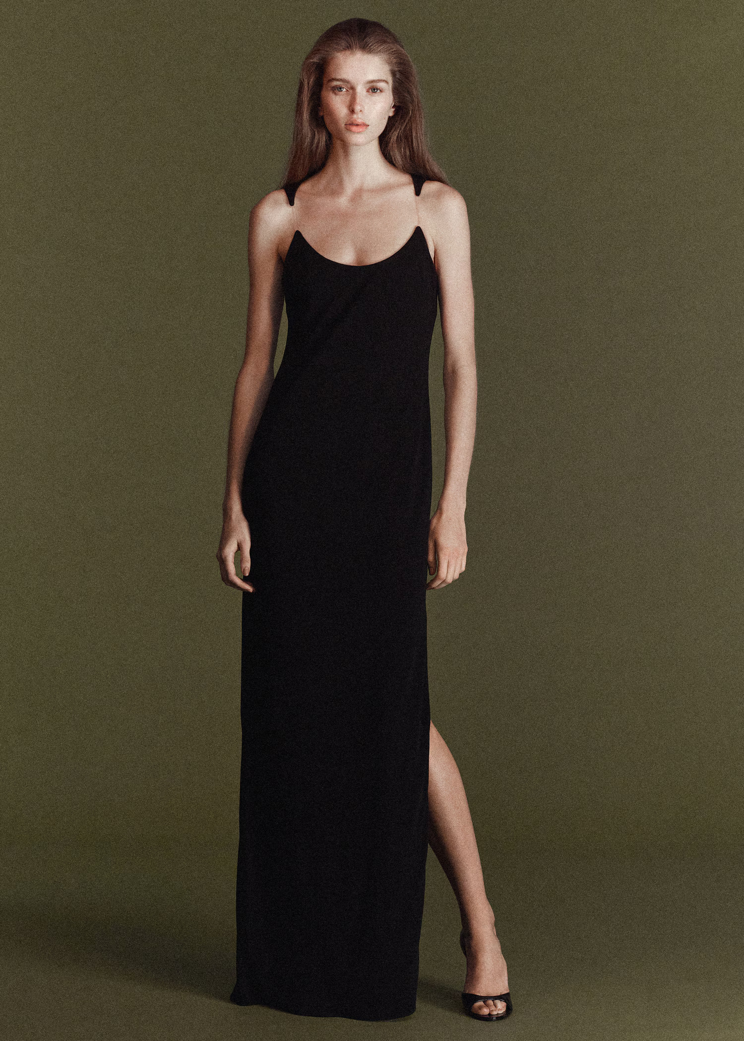 Fitted dress with transparent straps | Mango (US/MX/AU)