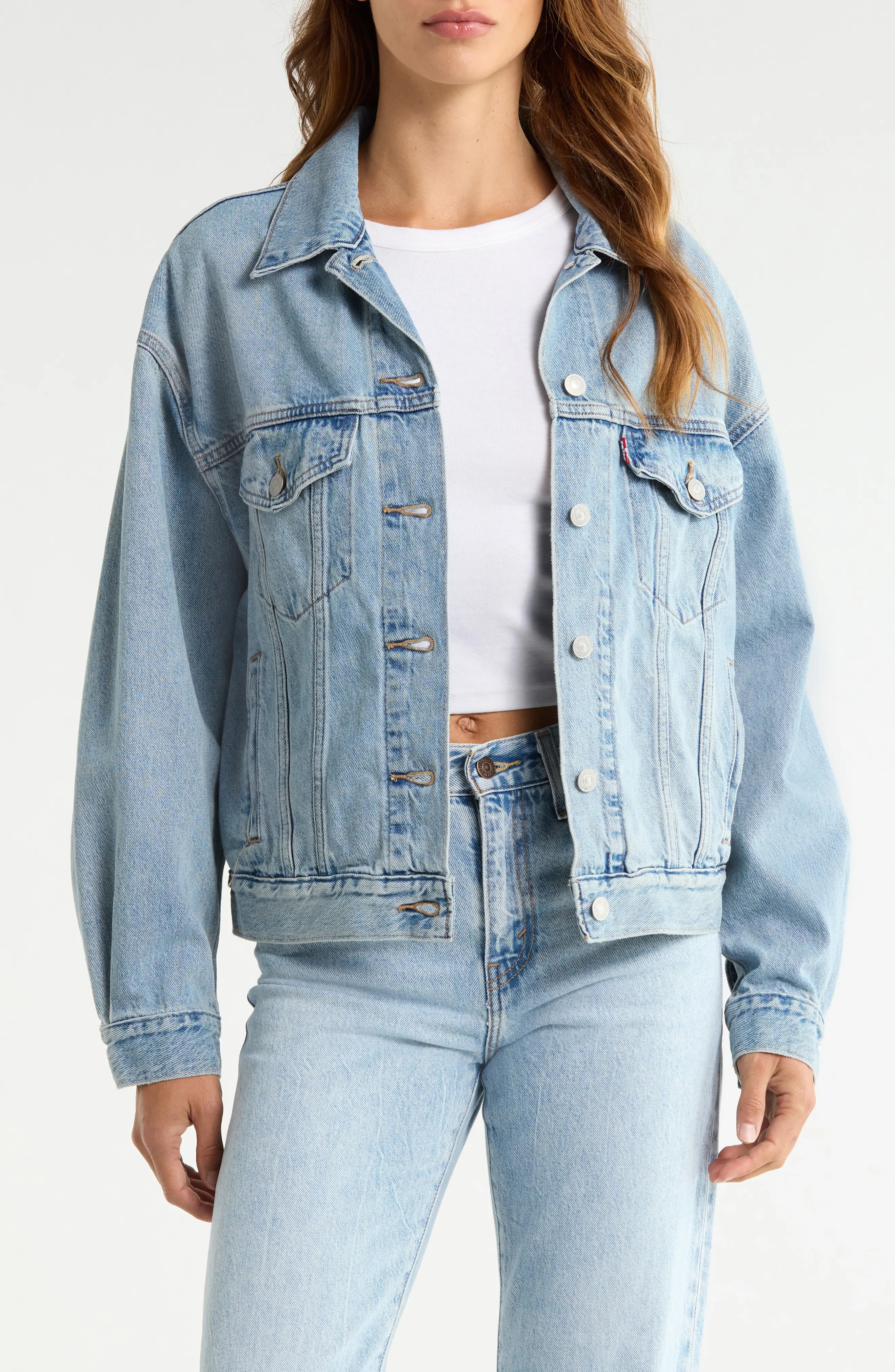 '90s Denim Trucker Jacket (Women) | Nordstrom | Nordstrom