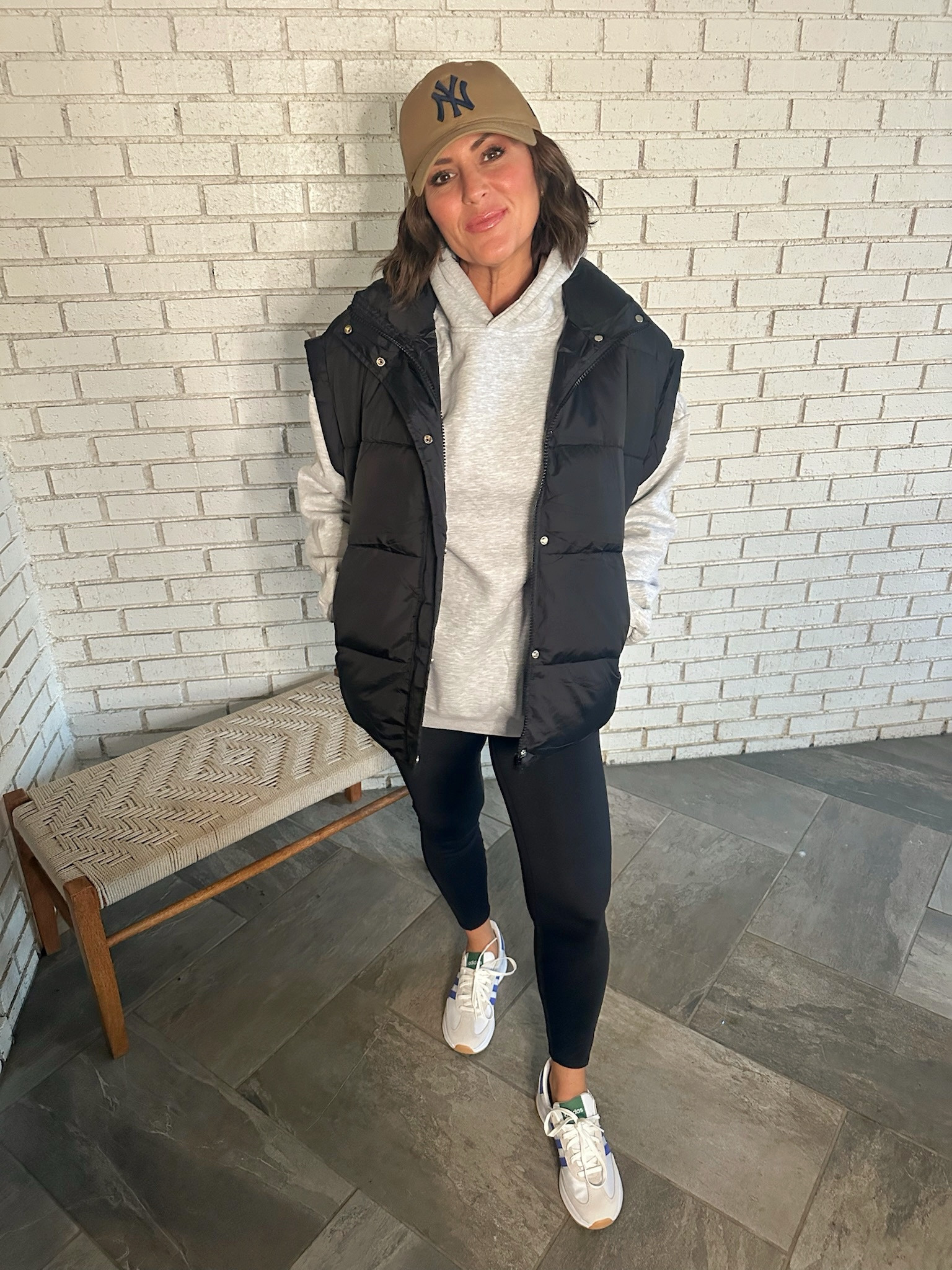 Travel Day/Airport Outfit! 

Best thing to do on travel day is layer! Thin long sleeve, oversized hoodie, puffer vest, cap, & tennis shoes🫶🏼

#LTKActive #LTKTravel #LTKHoliday