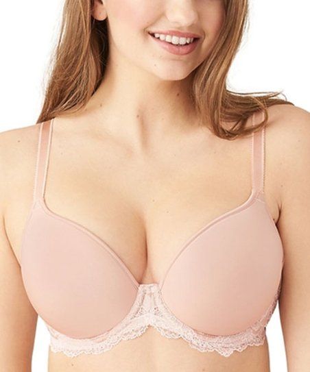 Rose & Angel Lace-Trim Full-Coverage T-Shirt Bra - Plus Too | Zulily