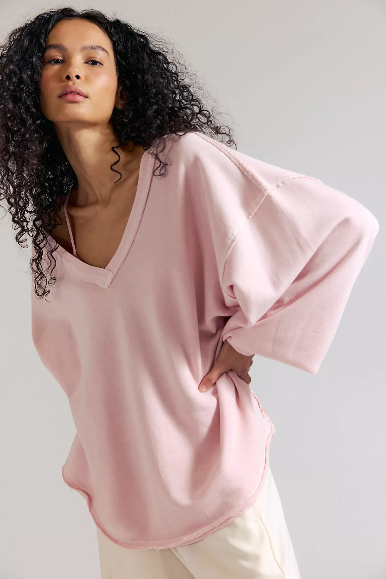 We The Free Venice V-Neck Sweatshirt | Free People (Global - UK&FR Excluded)